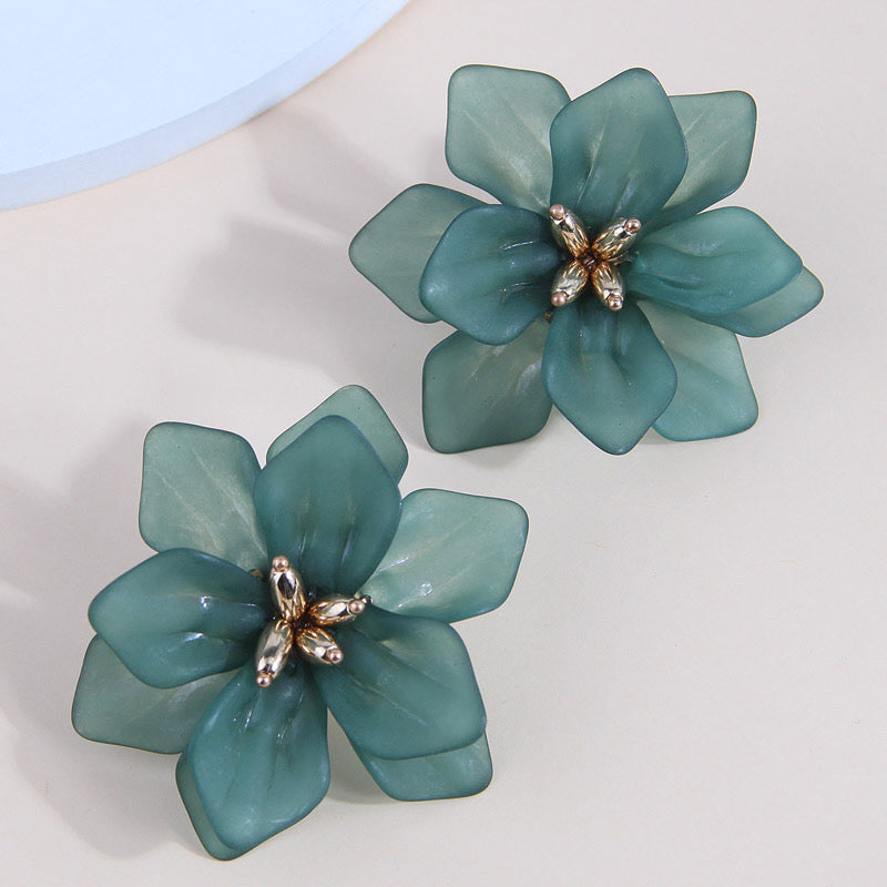 Aros Verde Flor