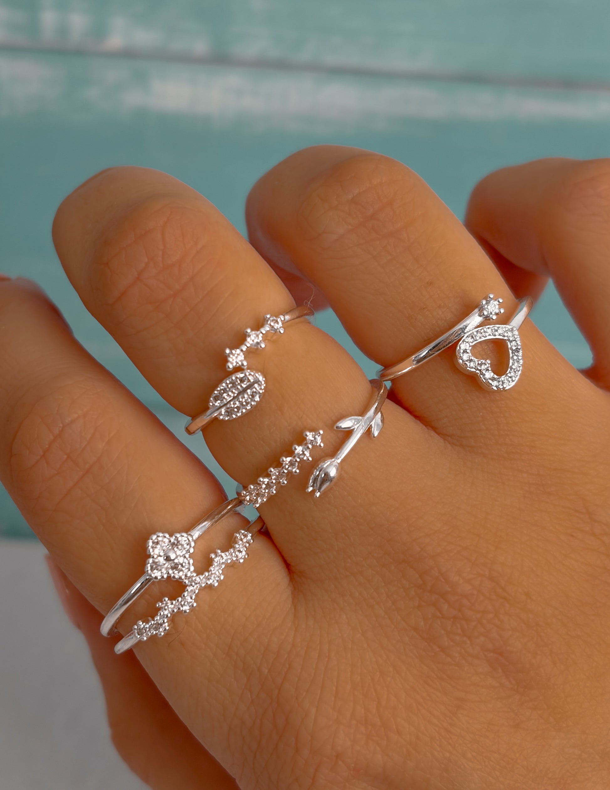 Anillo Rosa ajustable