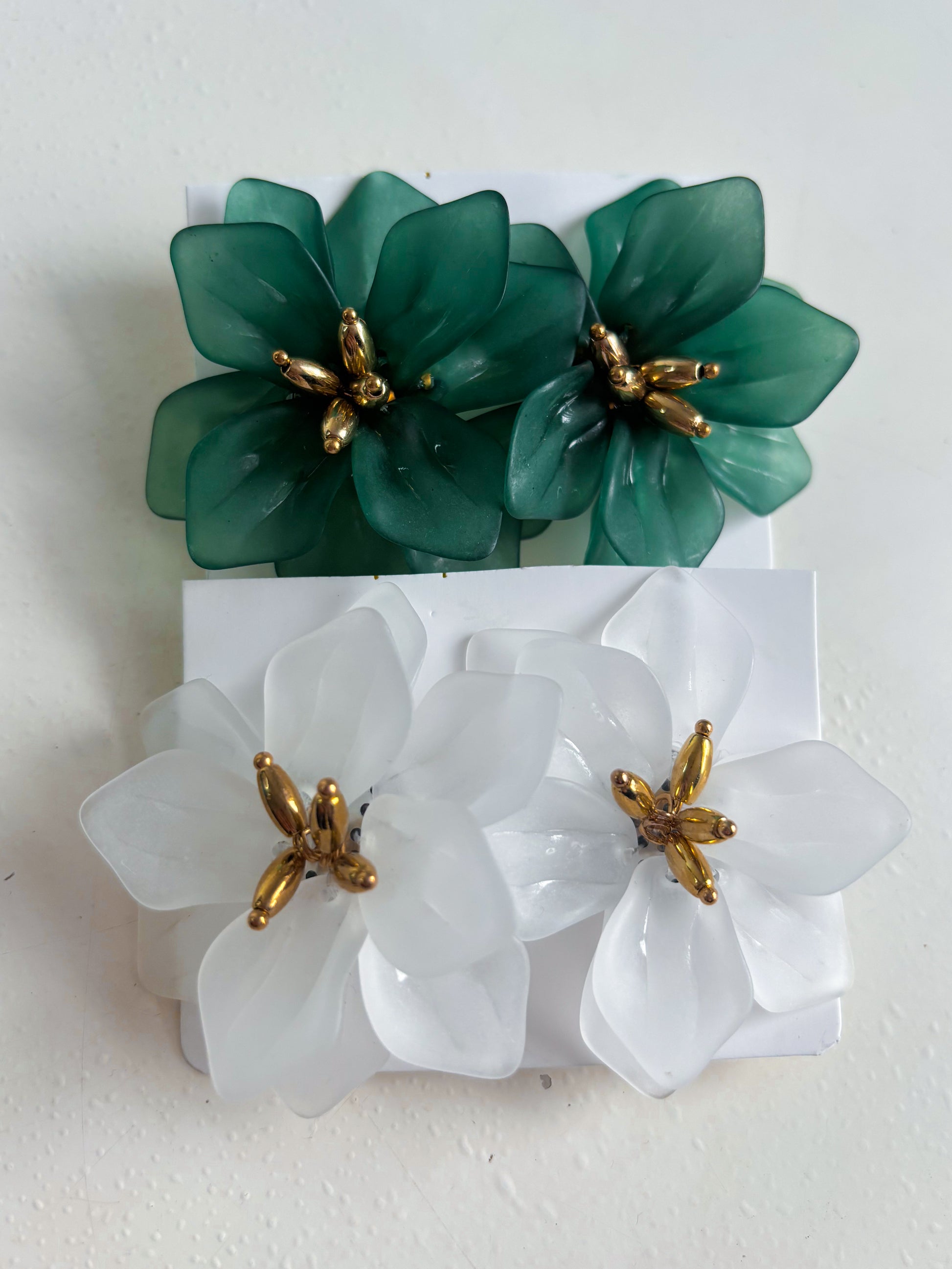 Aros Flor Blanco