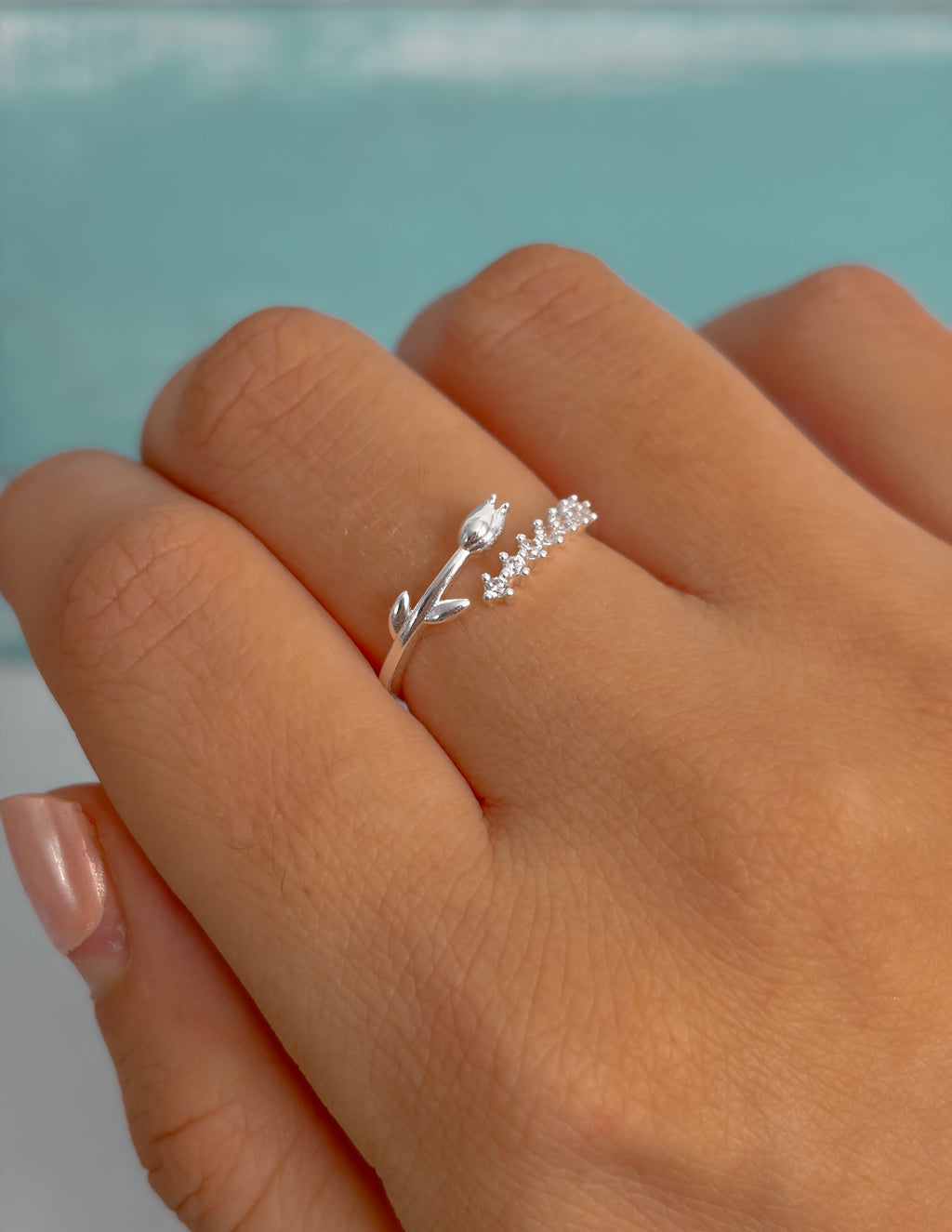 Anillo Rosa ajustable