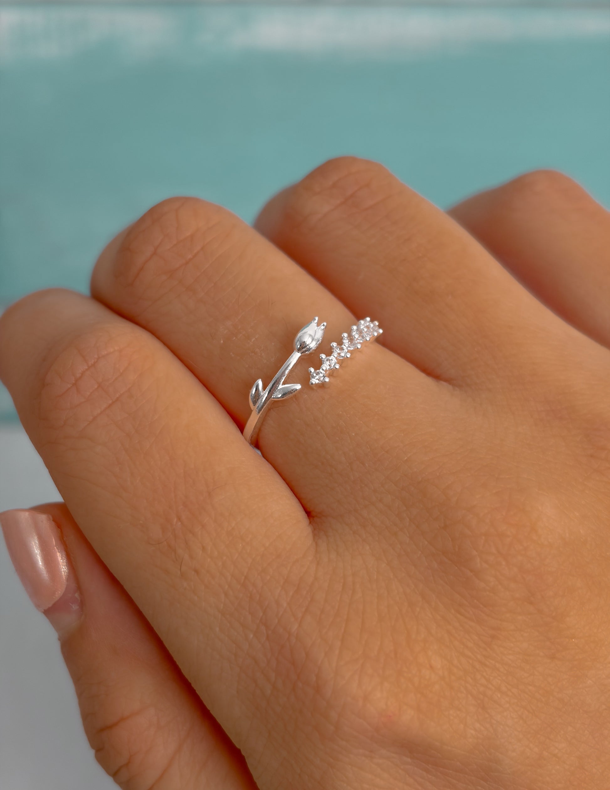 Anillo Rosa ajustable