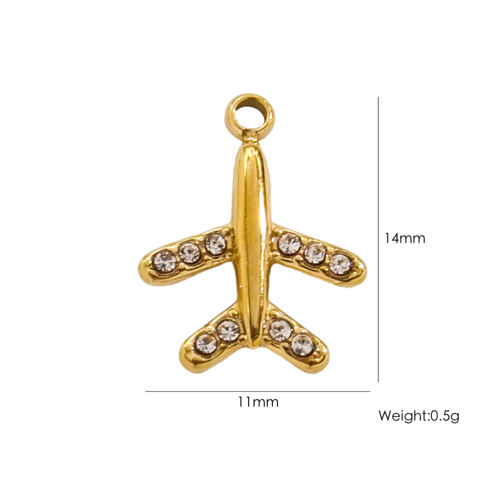 Charm avión Gold