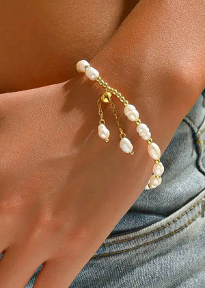 Pulsera perlas Ajustable