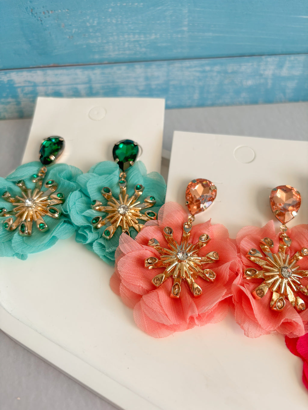 Aros Flor Celeste