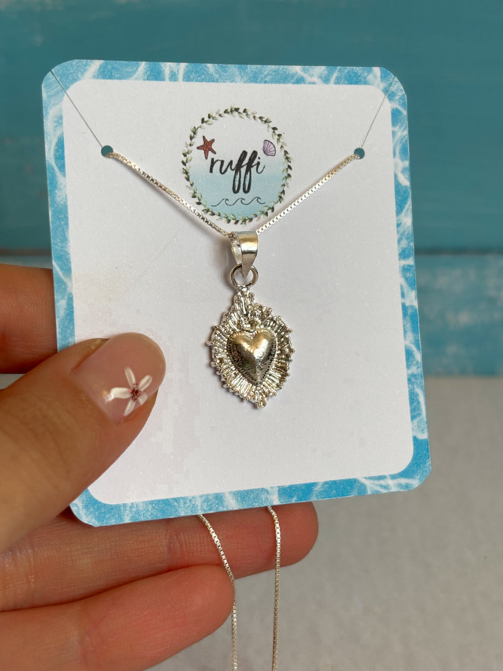 Collar Corazón Plata