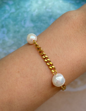 Pulsera Enchape Oro 18k