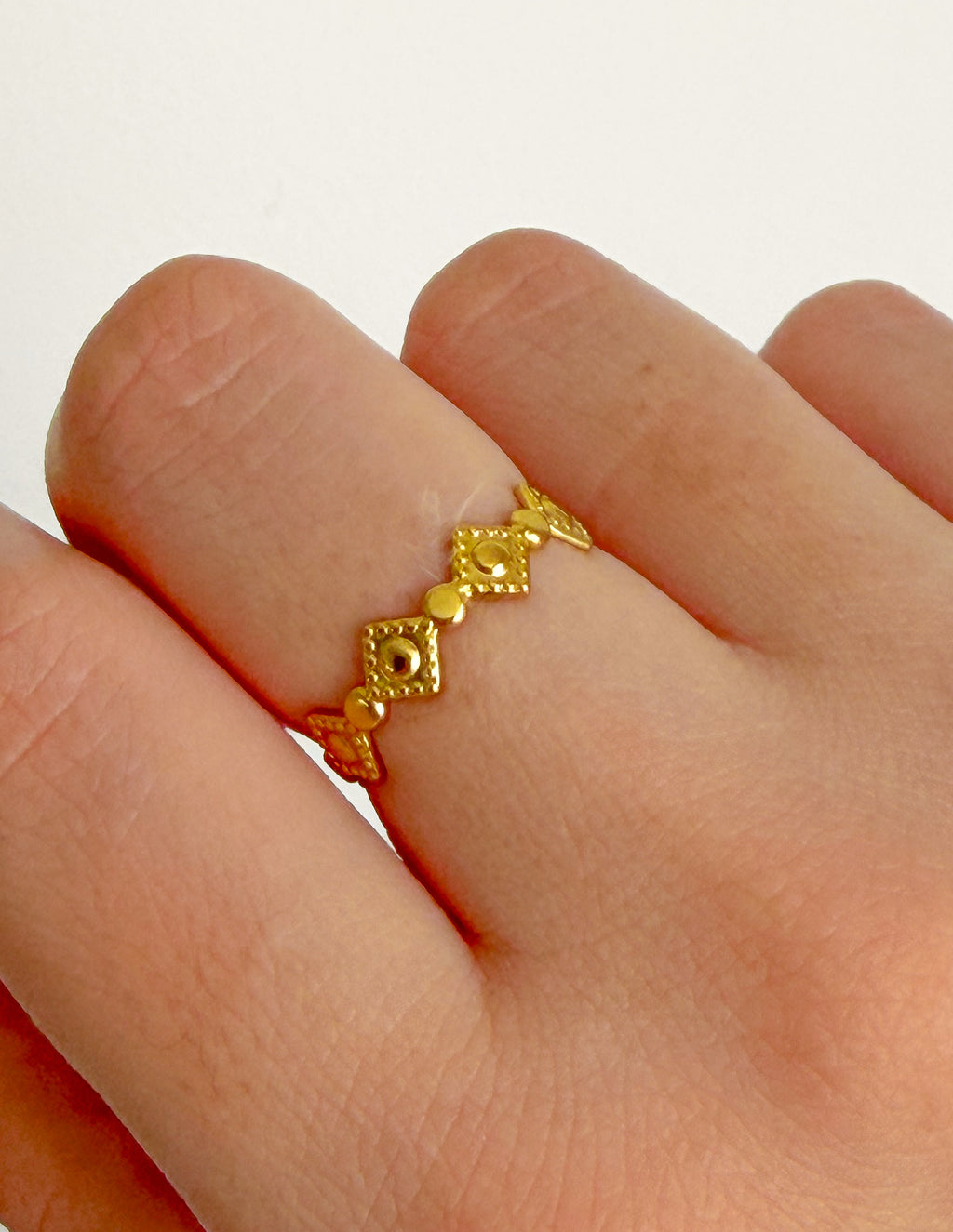 Anillo Rombo Ajustable