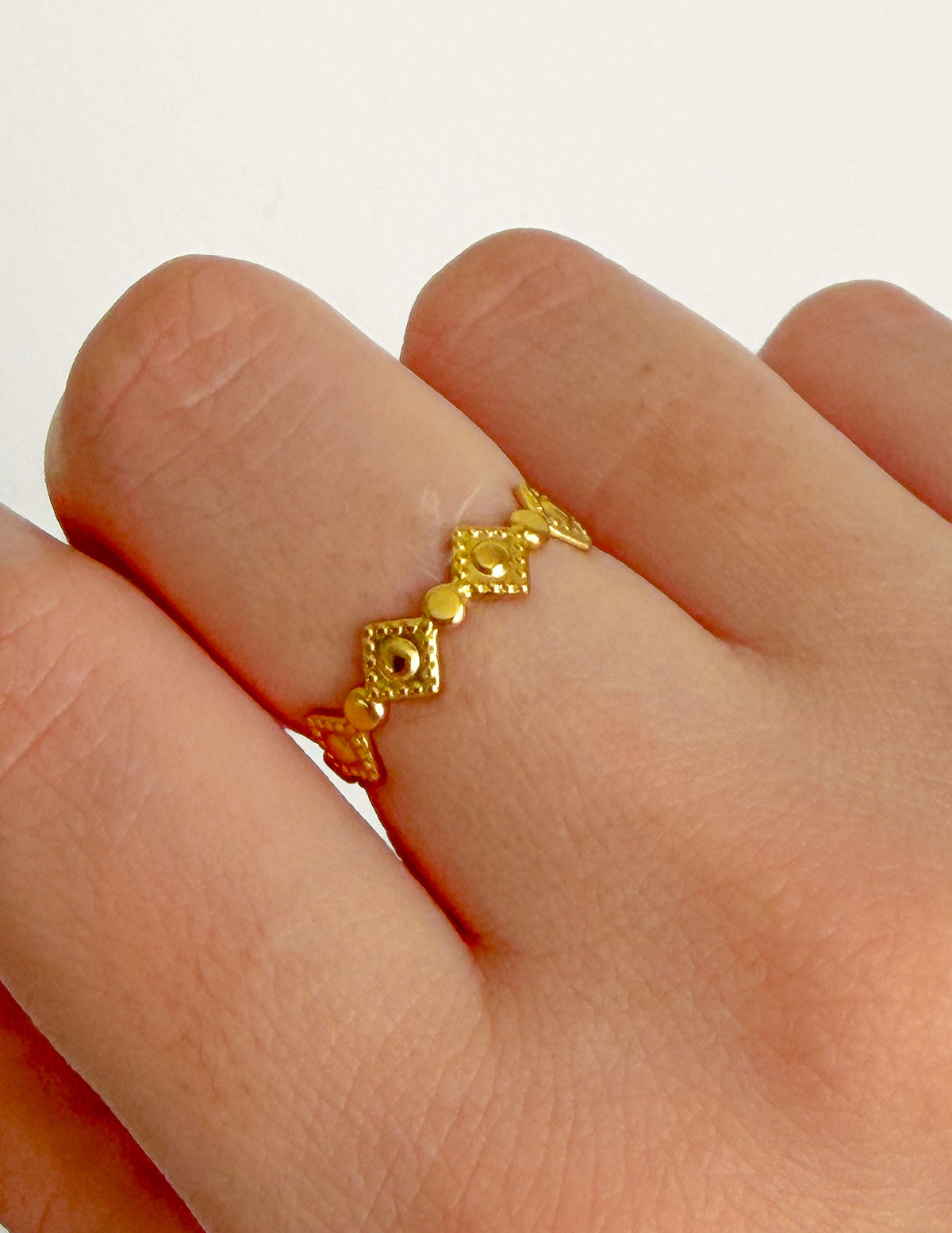 Anillo Rombo Ajustable