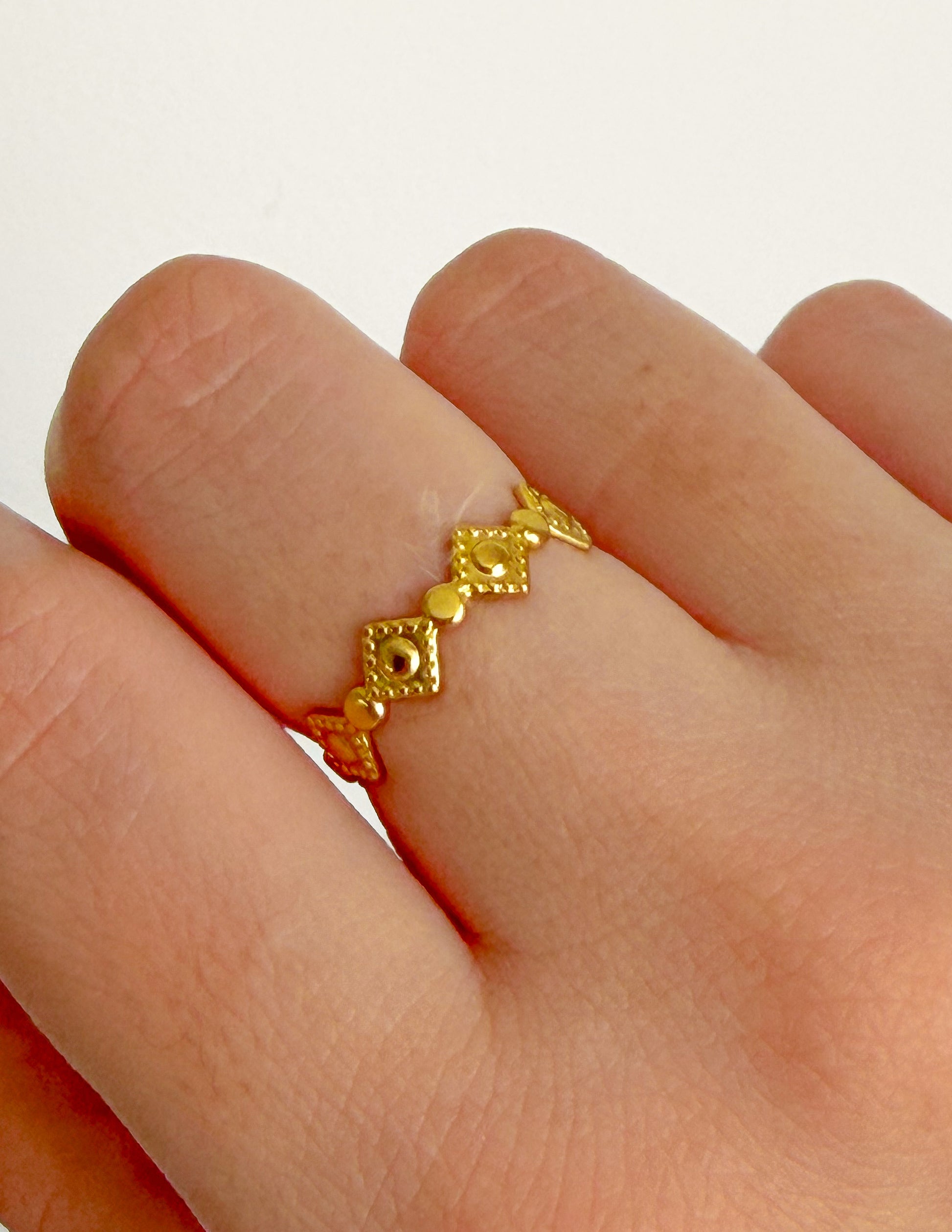 Anillo Rombo Ajustable