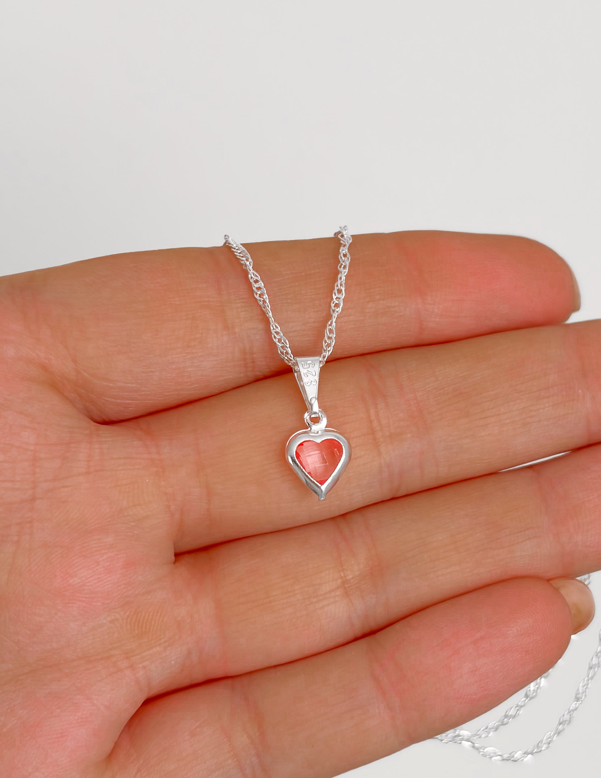 Collar corazón Rosa