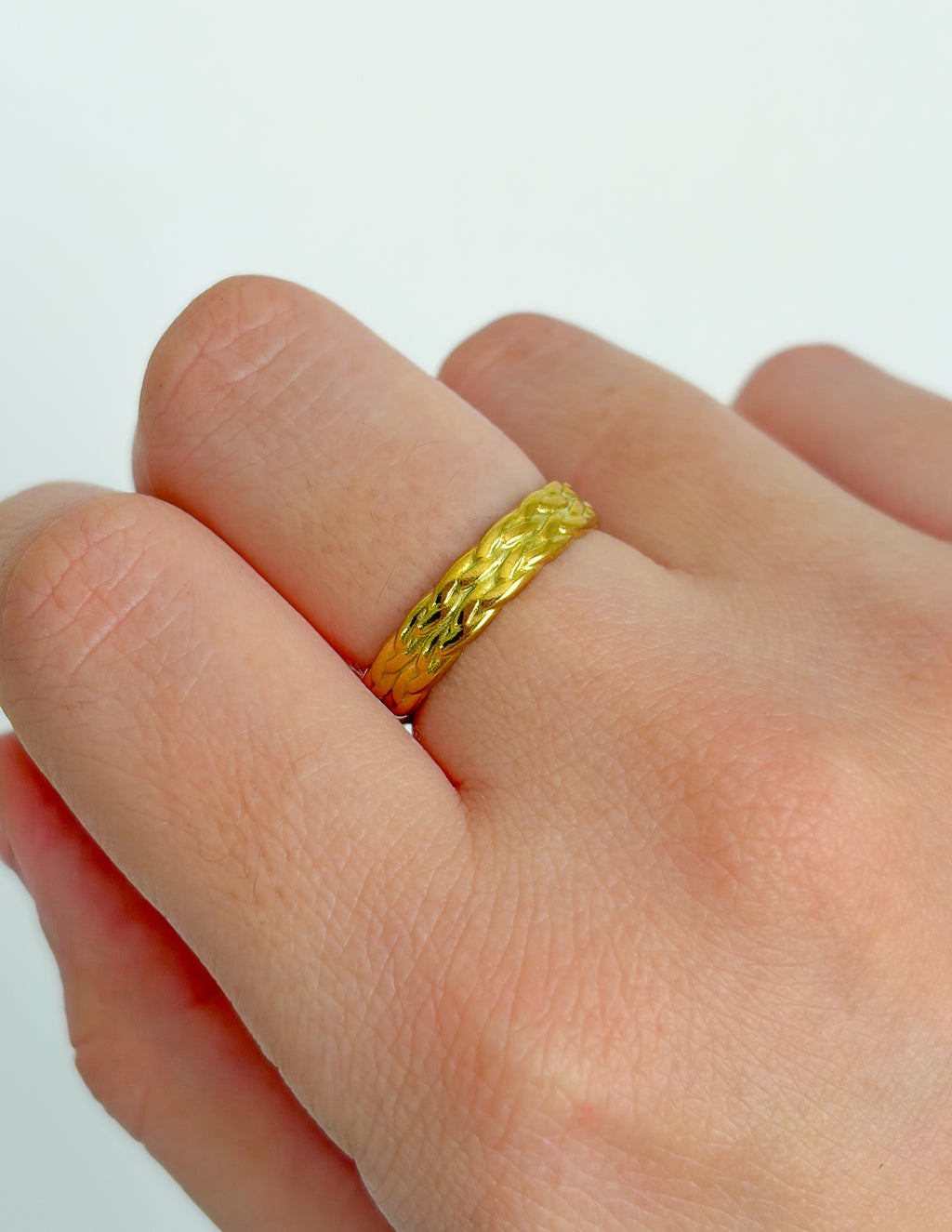Anillo trenzado Doble Ajustable