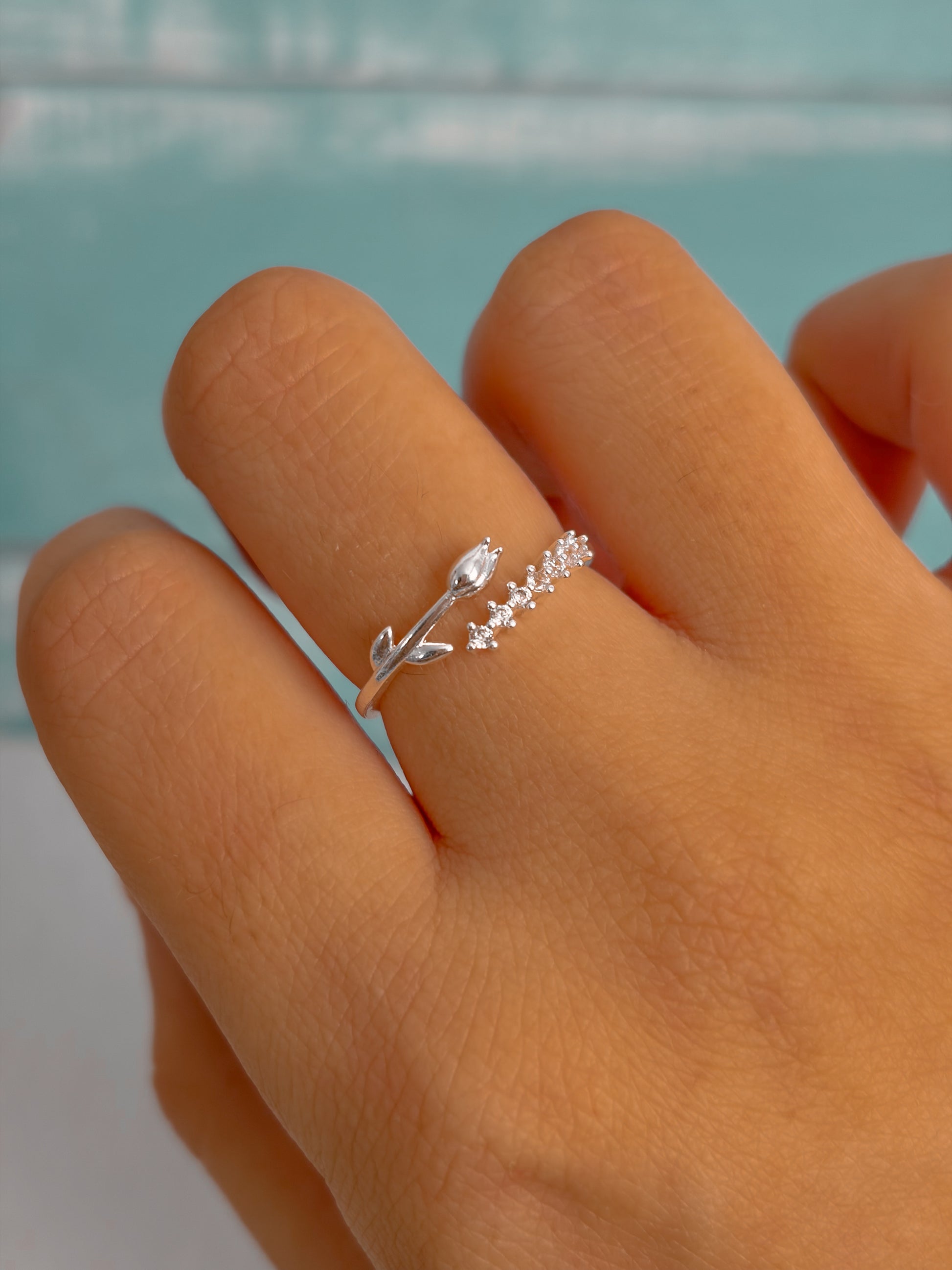 Anillo Rosa ajustable