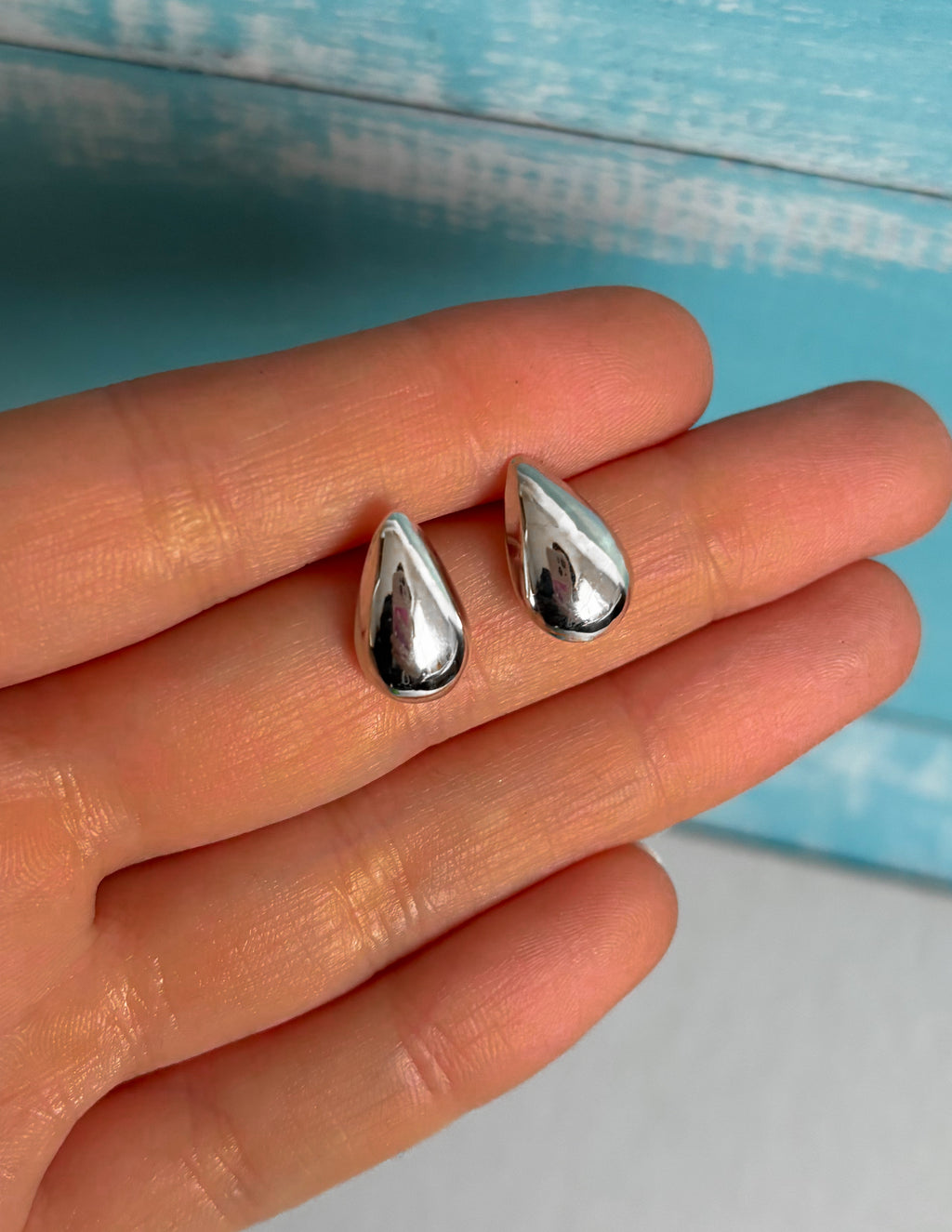 Aros Gota Plata