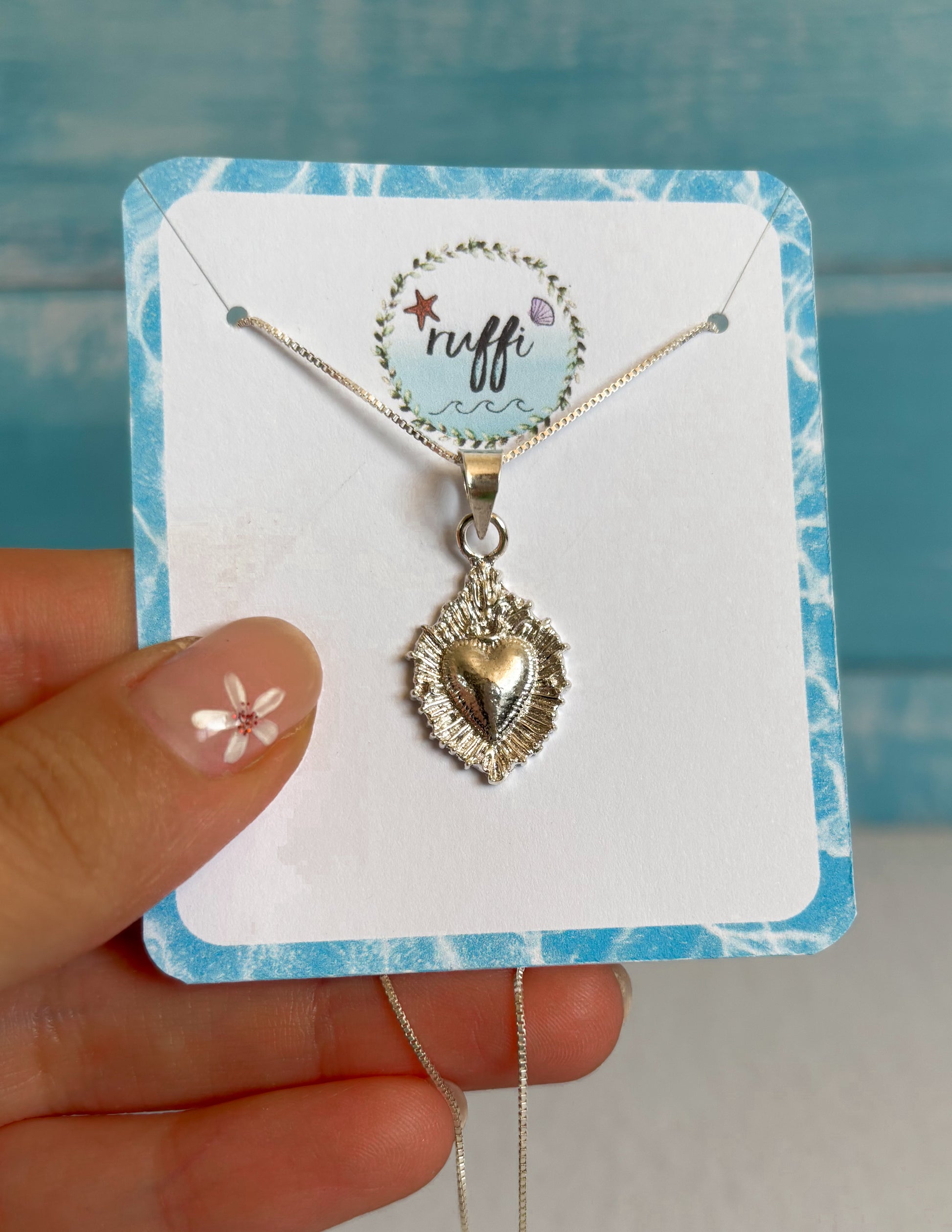 Collar Corazón Plata