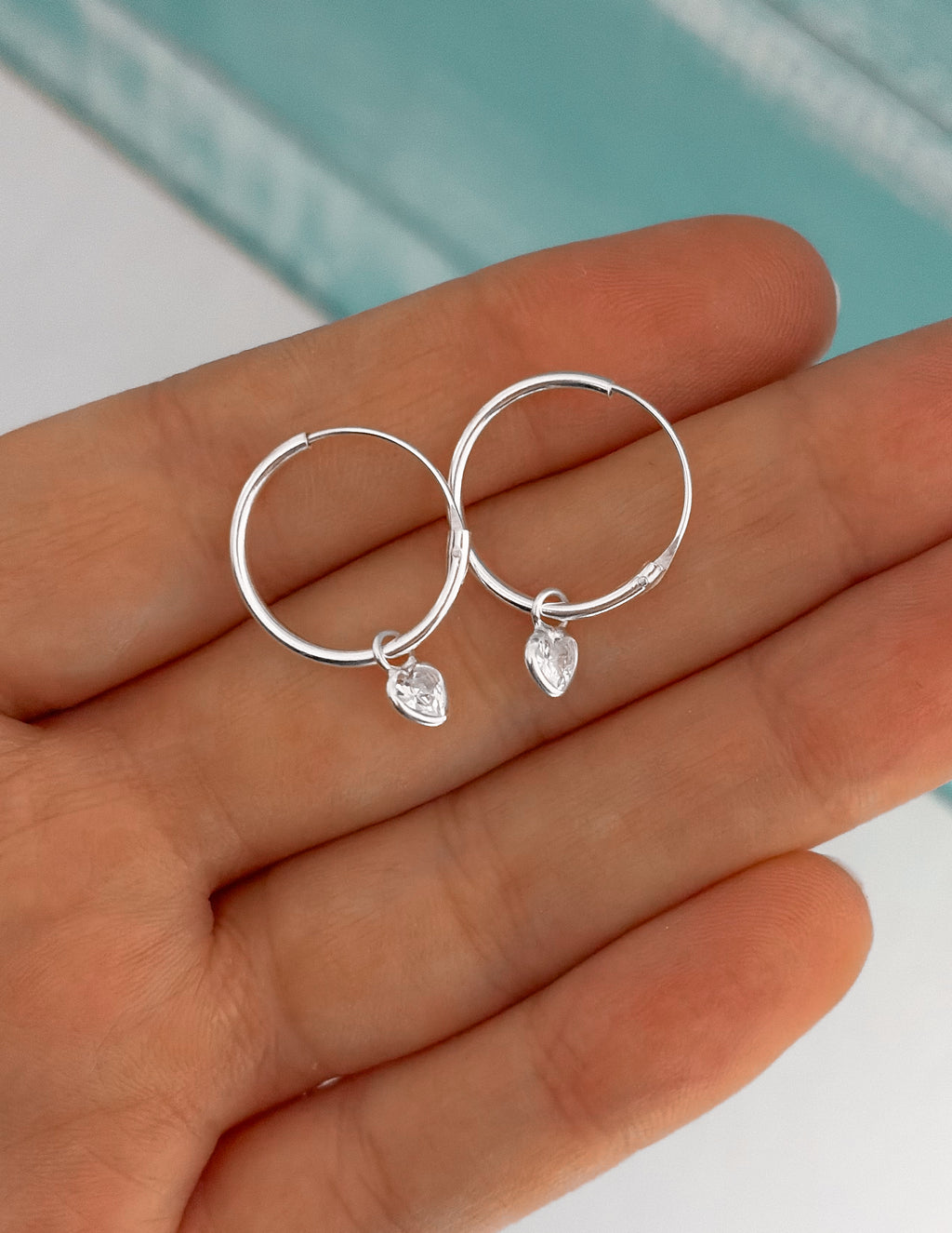 Argollas corazón mini