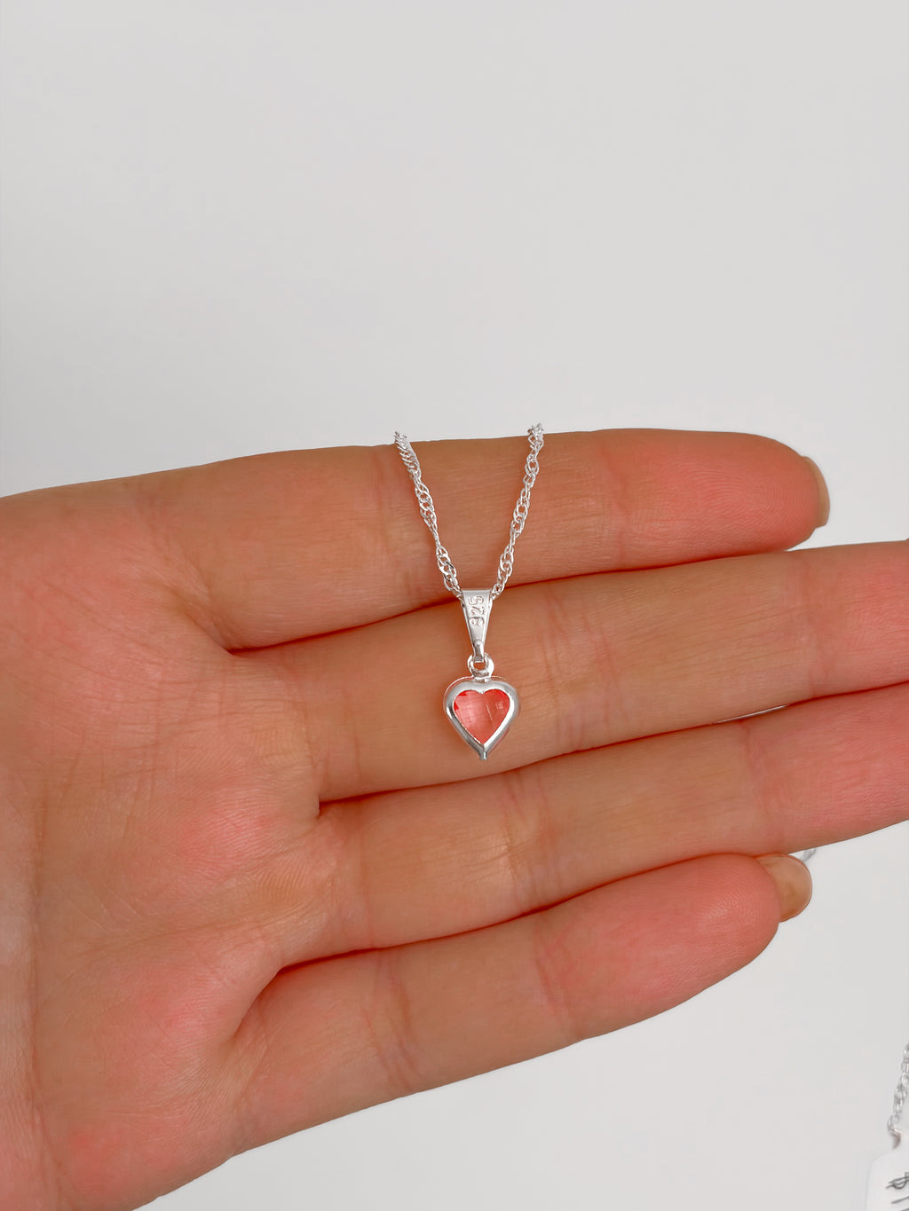 Collar corazón Rosa