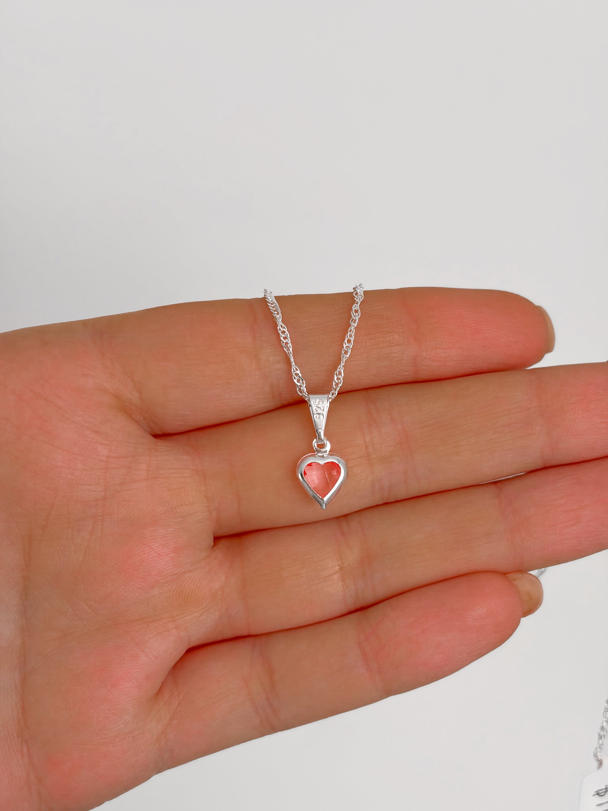 Collar corazón Rosa
