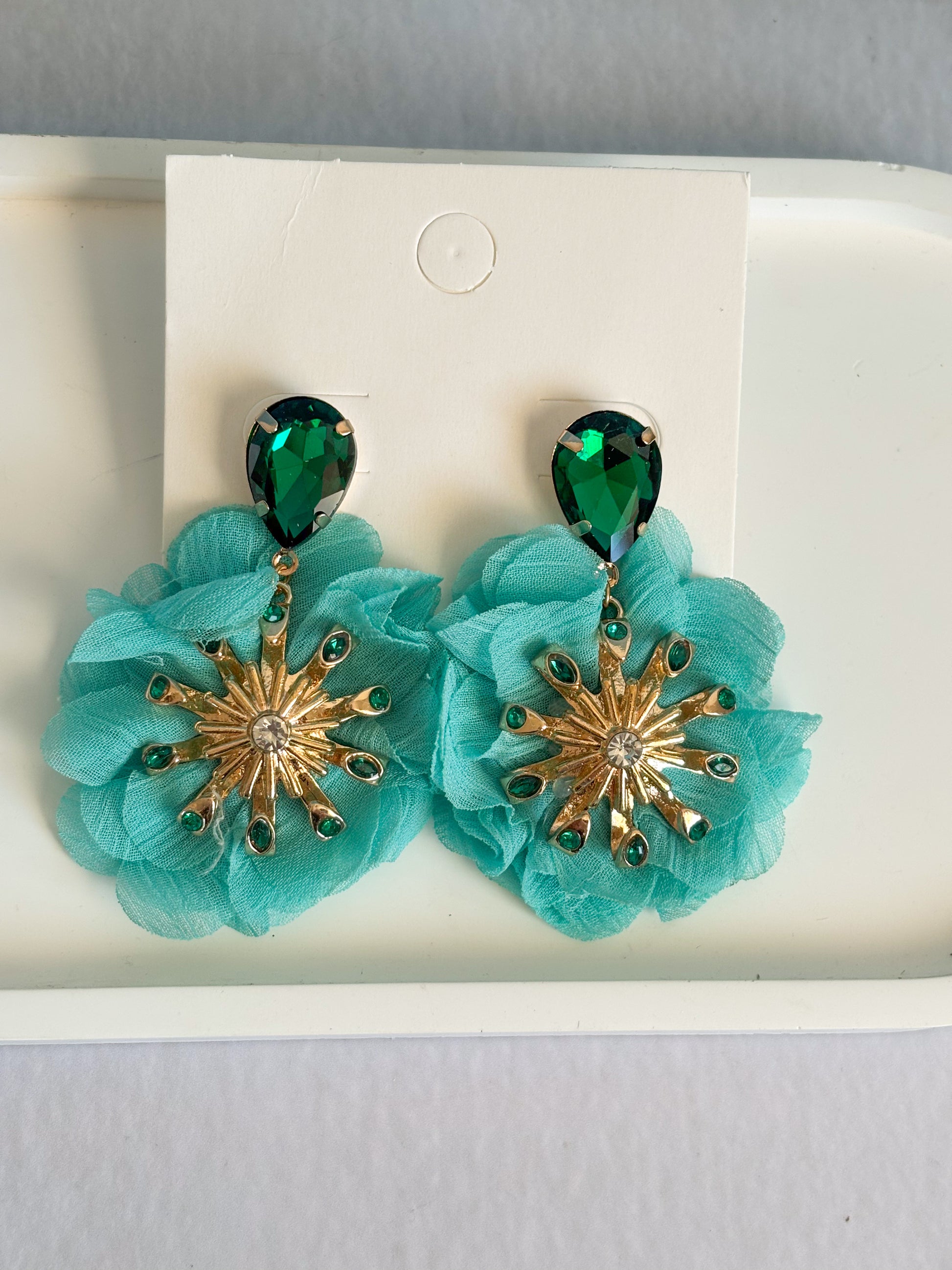 Aros Flor Celeste
