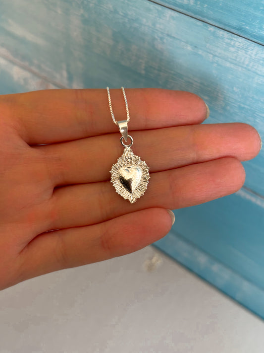 Collar Corazón Plata