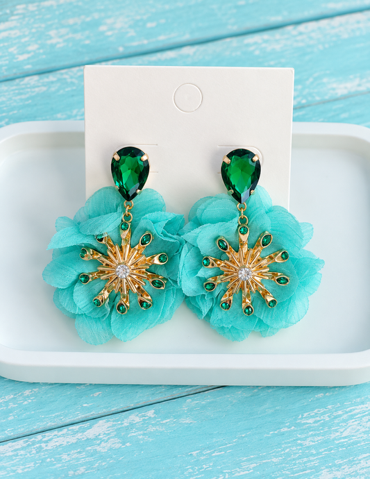 Aros Flor Celeste