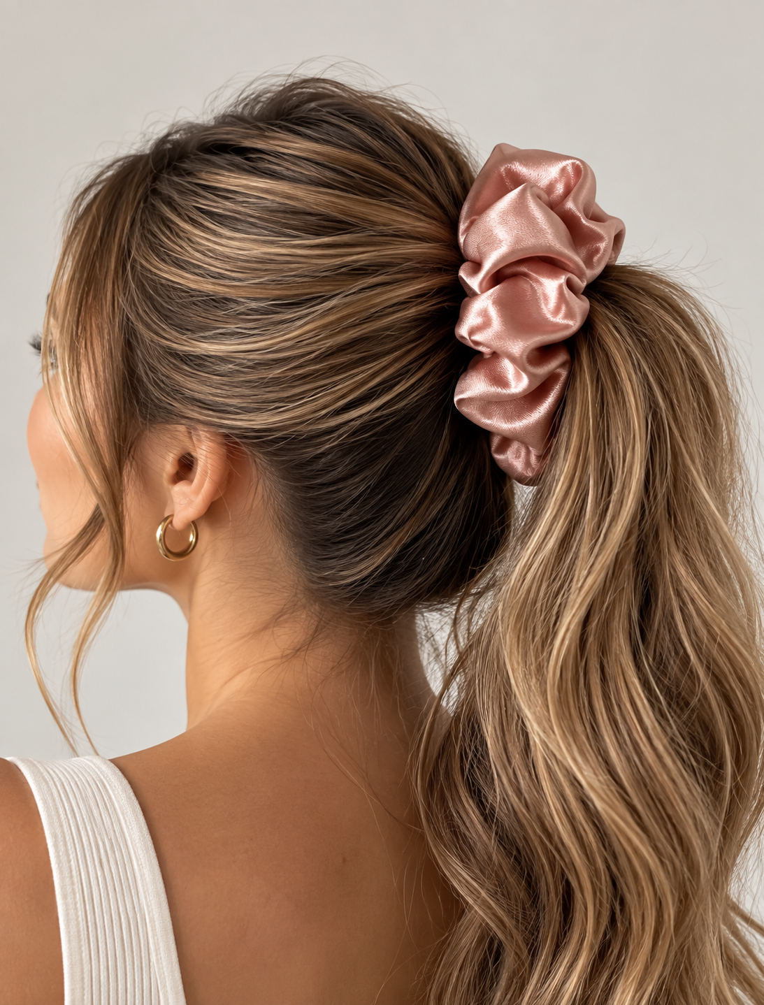 Colet rosado satinado