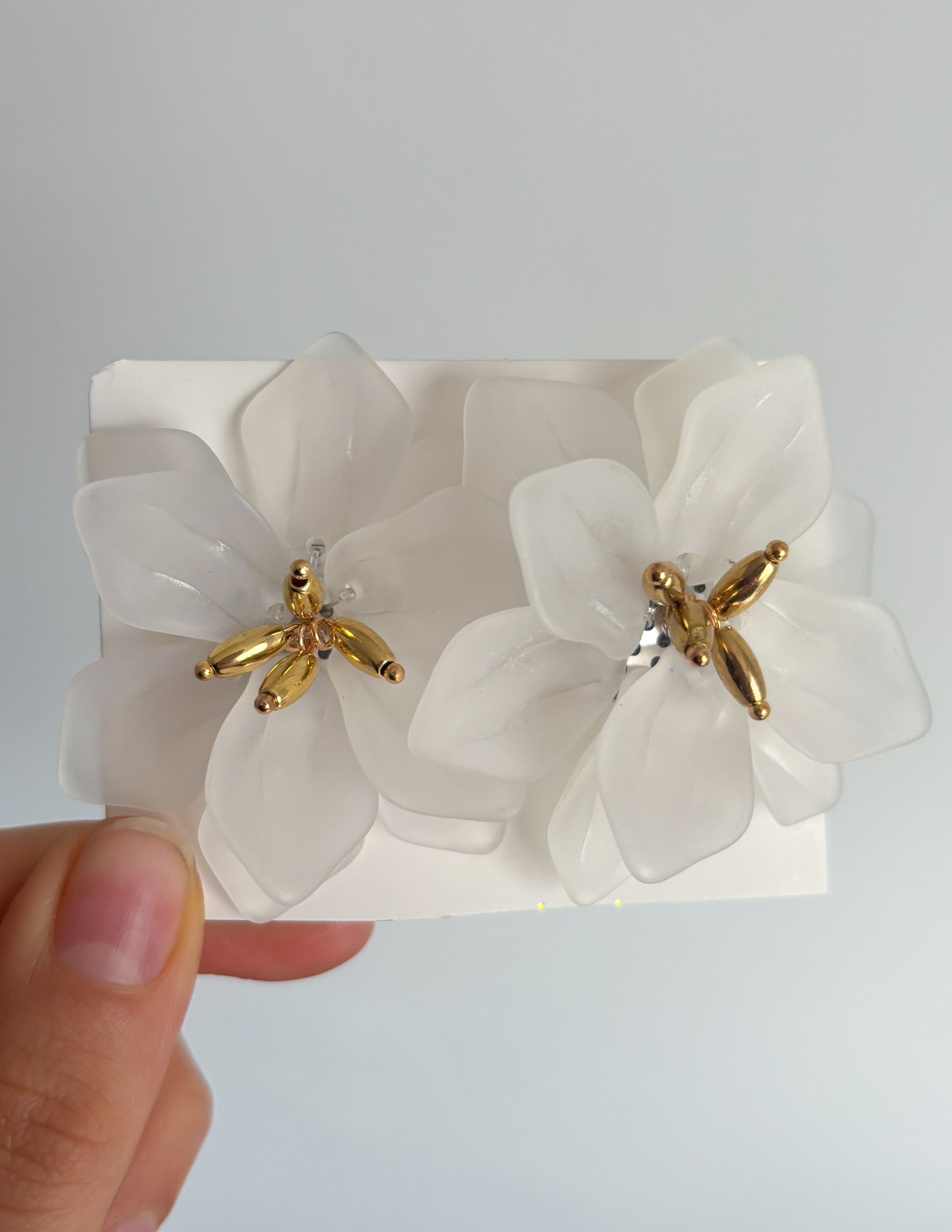 Aros Flor Blanco