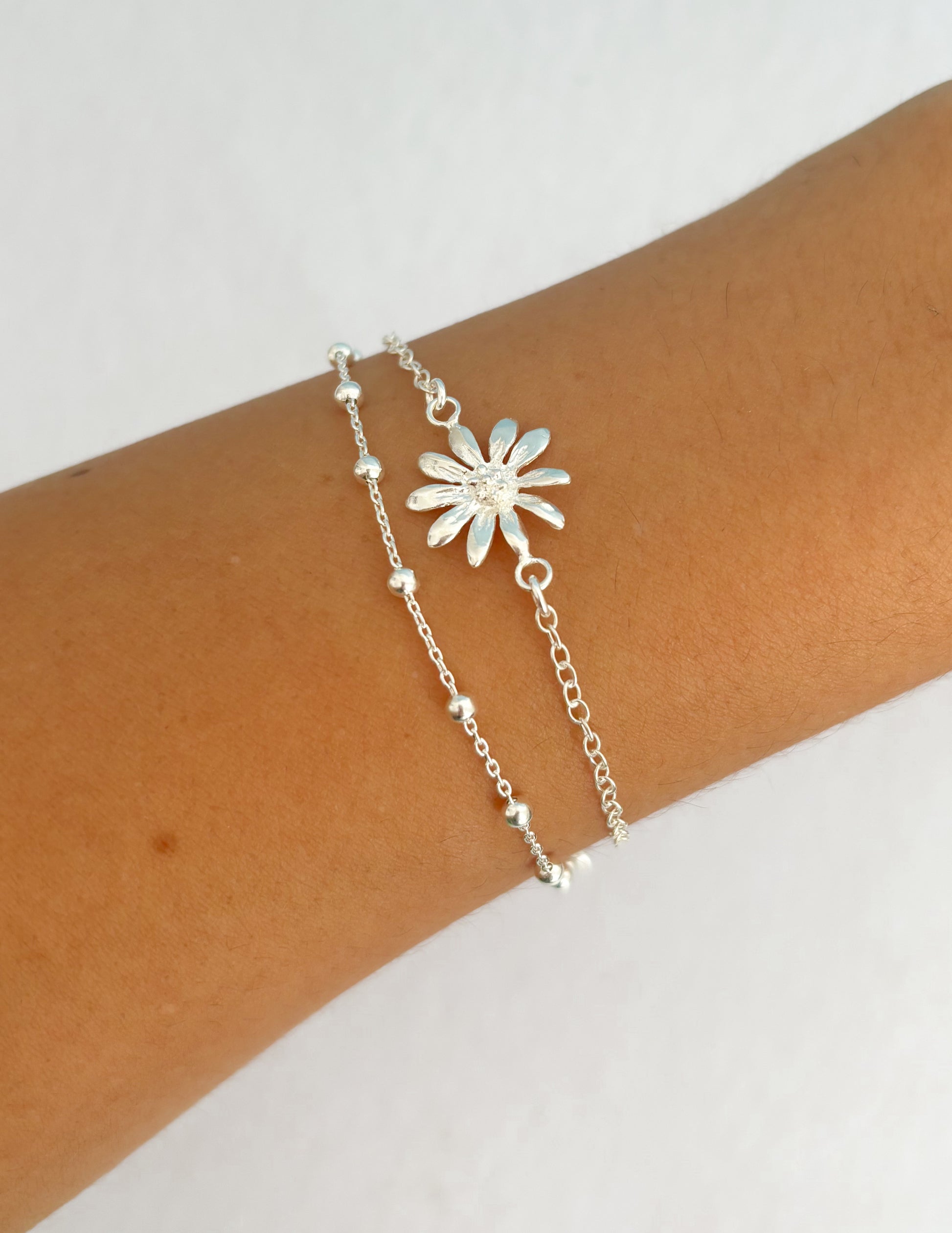 Pulsera Flor Doble