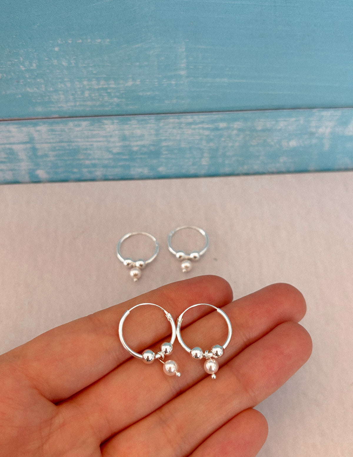 Argollas Perlas 4 en 1
