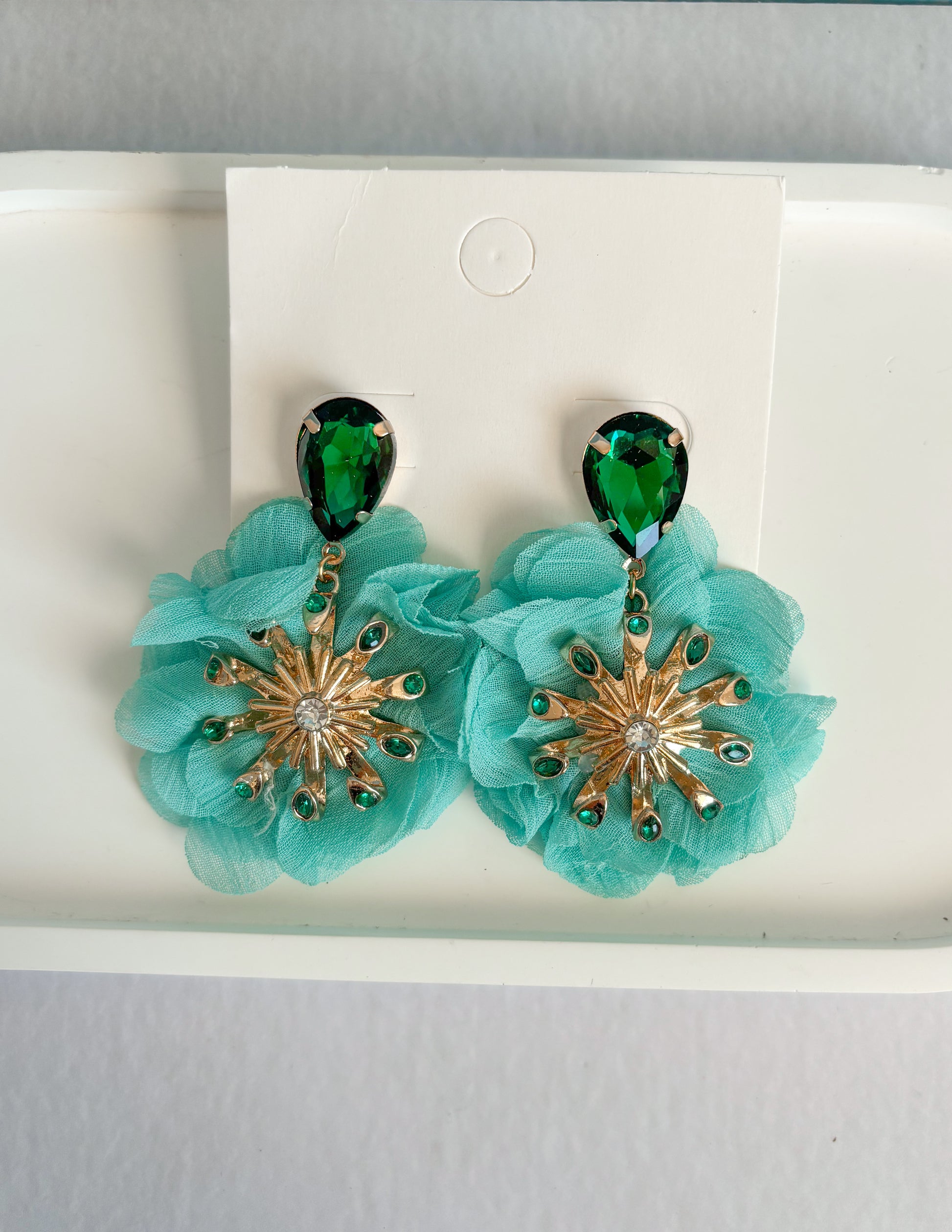 Aros Flor Celeste